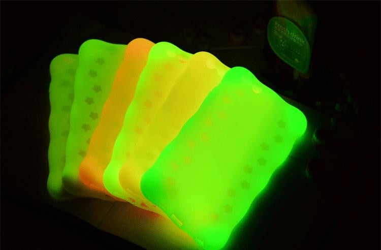 Flowers Pattern Luminous Silicone Case for iPhone 6 Plus