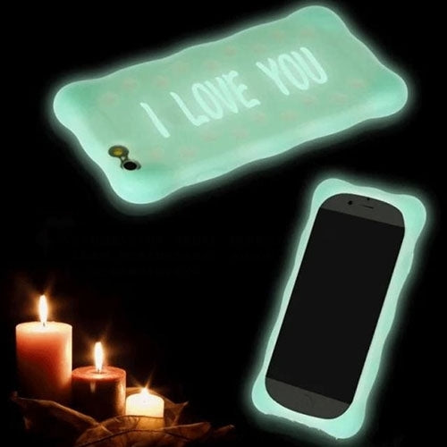 Flowers Pattern Luminous Silicone Case for iPhone 6 Plus