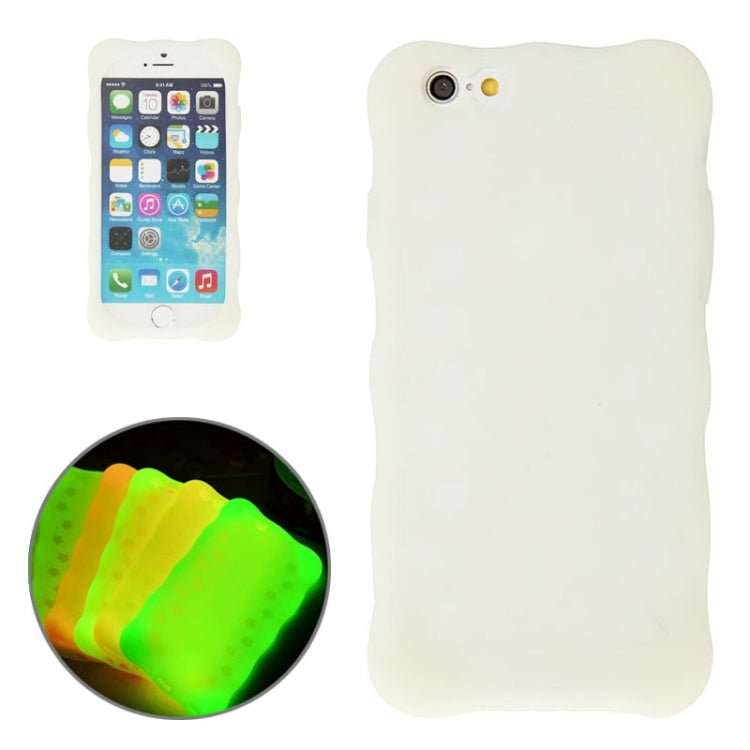 Flowers Pattern Luminous Silicone Case for iPhone 6 Plus