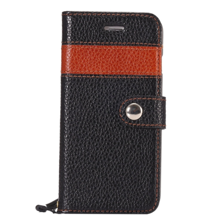 Color Matching Style Litchi Texture Horizontal Flip Genuine Leather Case with Holder & Card Slots & Wallet & Lanyard for iPhone 6 Plus & 6S Plus