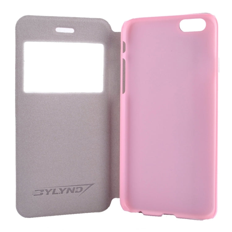 Horizontal Flip Litchi Texture Leather Case with Holder & Caller ID Display for iPhone 6 Plus & 6S Plus