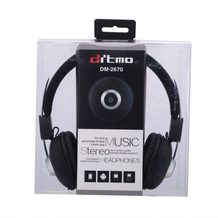 DM-2670 Universal Stereo Headset, For iPad, iPhone, Galaxy, Huawei, Xiaomi, LG, HTC and Other Smart Phones