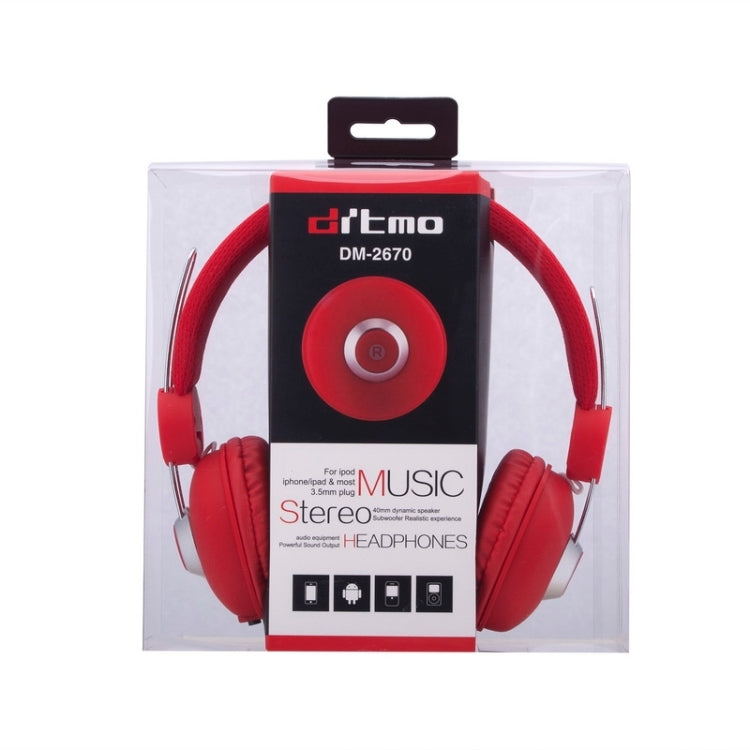 DM-2670 Universal Stereo Headset, For iPad, iPhone, Galaxy, Huawei, Xiaomi, LG, HTC and Other Smart Phones
