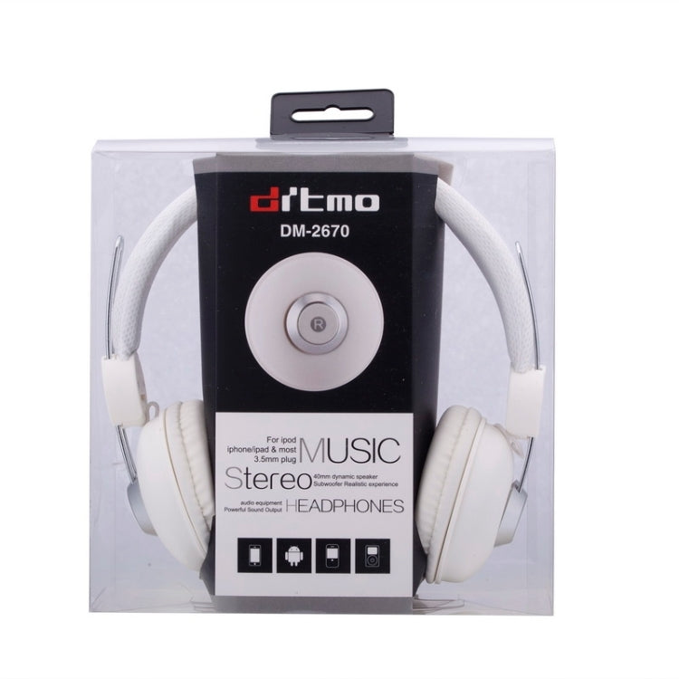 DM-2670 Universal Stereo Headset, For iPad, iPhone, Galaxy, Huawei, Xiaomi, LG, HTC and Other Smart Phones