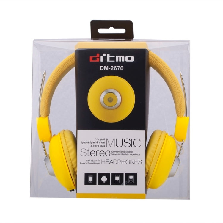 DM-2670 Universal Stereo Headset, For iPad, iPhone, Galaxy, Huawei, Xiaomi, LG, HTC and Other Smart Phones