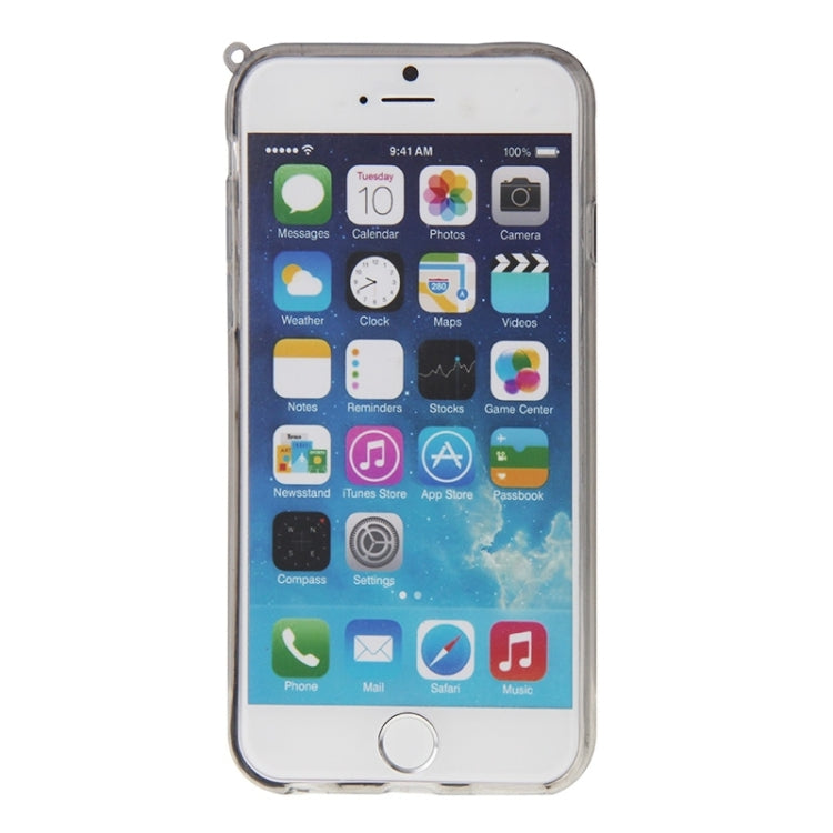 3D Love Heart Pattern TPU Protective Case with Holder & Lanyard for iPhone 6 Plus & 6S Plus