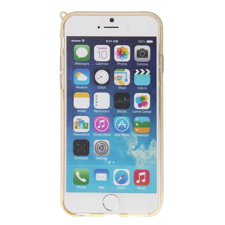 3D Love Heart Pattern TPU Protective Case with Holder & Lanyard for iPhone 6 Plus & 6S Plus