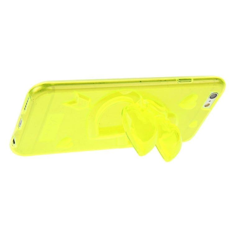 3D Love Heart Pattern TPU Protective Case with Holder & Lanyard for iPhone 6 Plus & 6S Plus