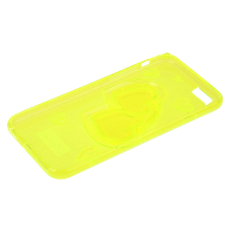 3D Love Heart Pattern TPU Protective Case with Holder & Lanyard for iPhone 6 Plus & 6S Plus