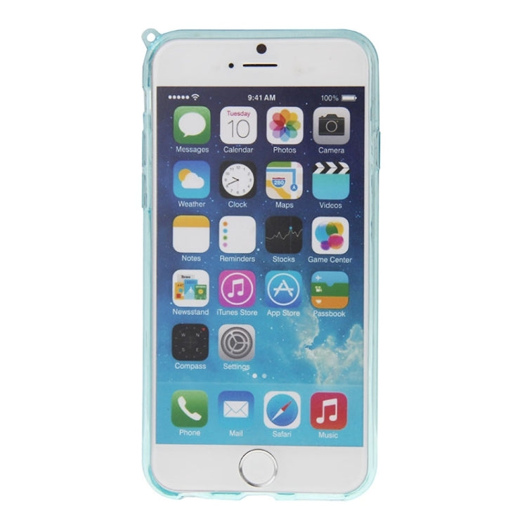 3D Love Heart Pattern TPU Protective Case with Holder & Lanyard for iPhone 6 Plus & 6S Plus