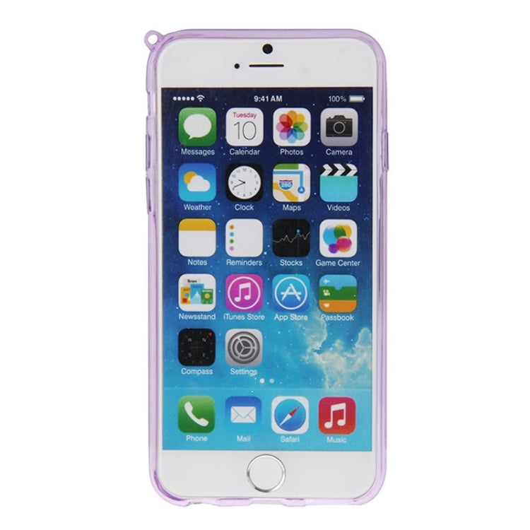 3D Love Heart Pattern TPU Protective Case with Holder & Lanyard for iPhone 6 Plus & 6S Plus