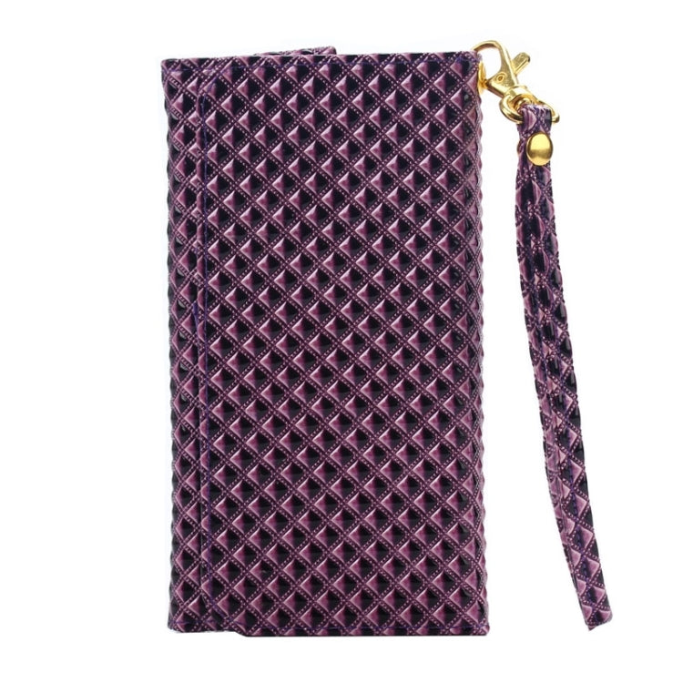 5.5 inch Universal Pearl Grid Texture Leather Case with Wallet & Card Slots & Lanyard for iPhone 6 Plus & 6S Plus / 6 / 5 / 5S / 5C , Galaxy S6 / S6 Edge / A7 / E7