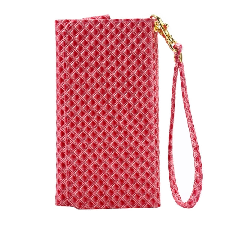 5.5 inch Universal Pearl Grid Texture Leather Case with Wallet & Card Slots & Lanyard for iPhone 6 Plus & 6S Plus / 6 / 5 / 5S / 5C , Galaxy S6 / S6 Edge / A7 / E7