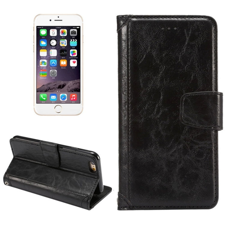 Wax Crazy Horse Texture Horizontal Flip Leather Case with Holder & Card Slots & Wallet & Photo Frame for iPhone 6 Plus & 6S Plus
