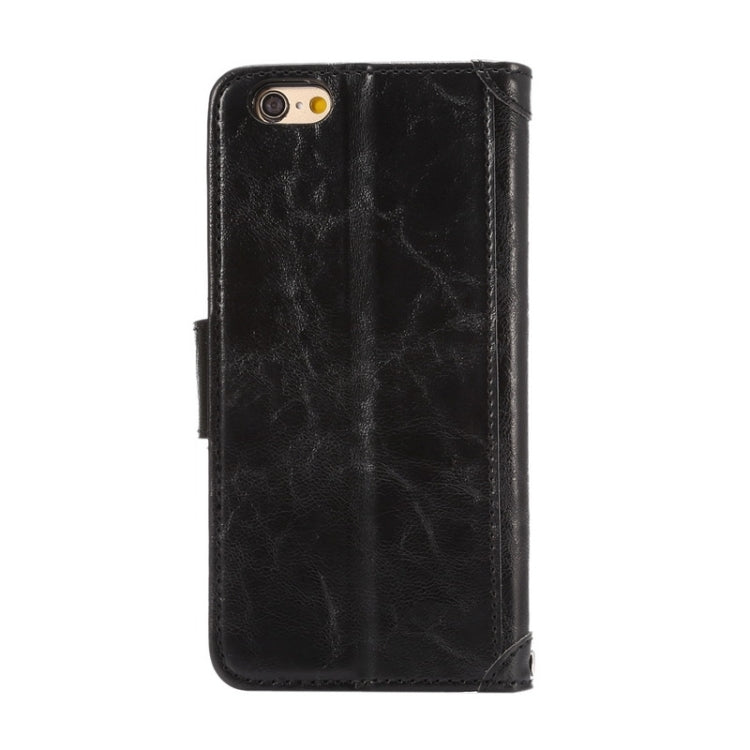 Wax Crazy Horse Texture Horizontal Flip Leather Case with Holder & Card Slots & Wallet & Photo Frame for iPhone 6 Plus & 6S Plus