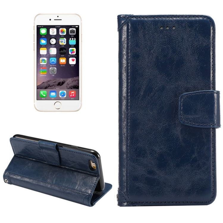 Wax Crazy Horse Texture Horizontal Flip Leather Case with Holder & Card Slots & Wallet & Photo Frame for iPhone 6 Plus & 6S Plus