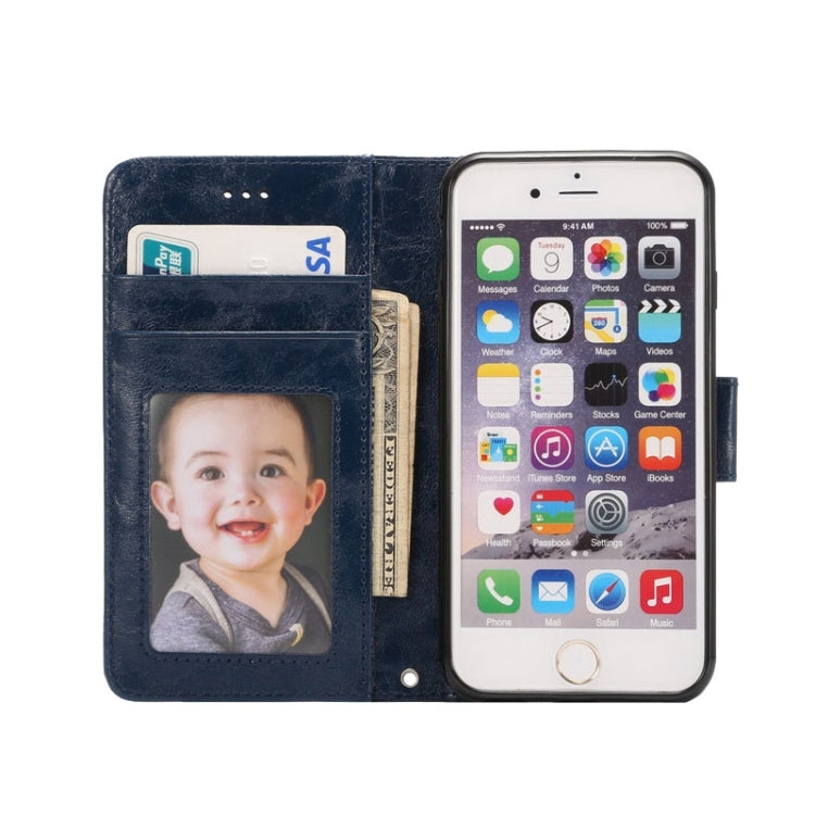 Wax Crazy Horse Texture Horizontal Flip Leather Case with Holder & Card Slots & Wallet & Photo Frame for iPhone 6 Plus & 6S Plus