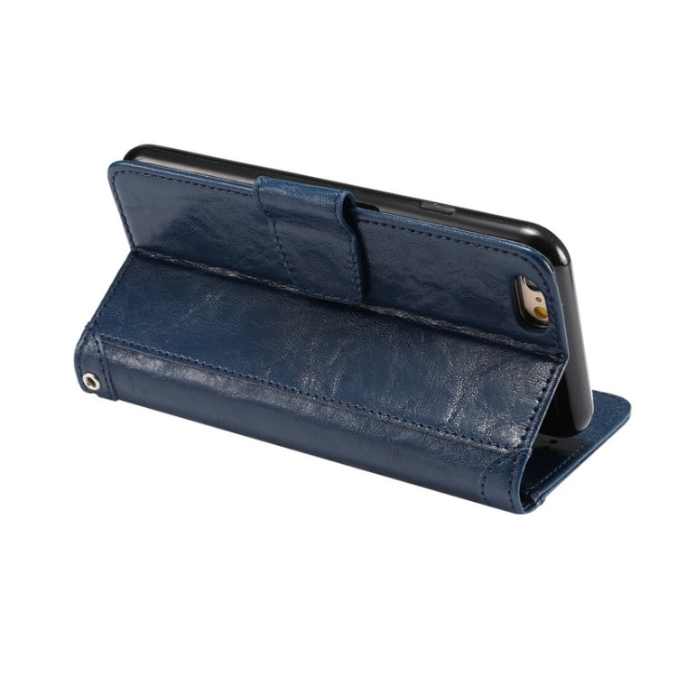 Wax Crazy Horse Texture Horizontal Flip Leather Case with Holder & Card Slots & Wallet & Photo Frame for iPhone 6 Plus & 6S Plus