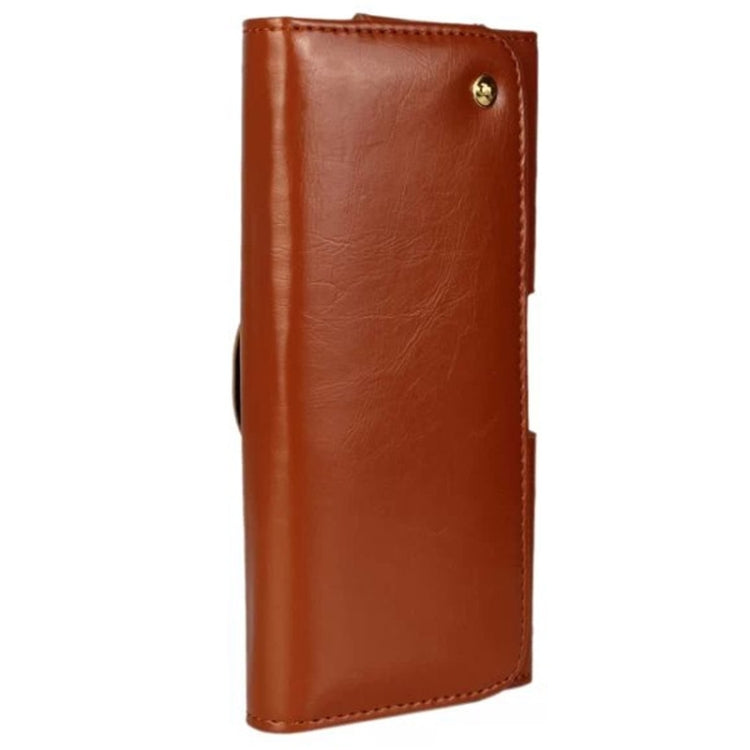Crazy Horse Texture Horizontal Style Leather Waist Bag for iPhone 6 Plus & 6S Plus / Galaxy Note 4 / Note 3 / Note 2 / A5 & A3
