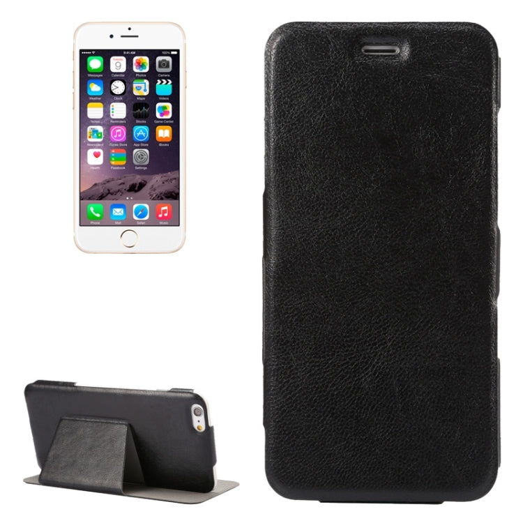 Horizontal Flip Ultra Thin Leather Case with Holder for iPhone 6 Plus & 6S Plus