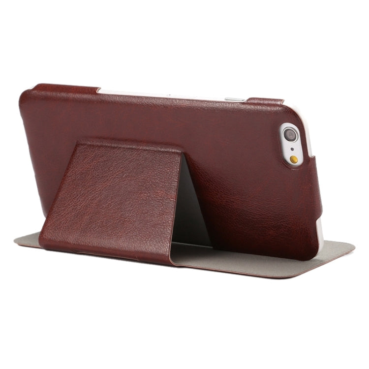 Horizontal Flip Ultra Thin Leather Case with Holder for iPhone 6 Plus & 6S Plus
