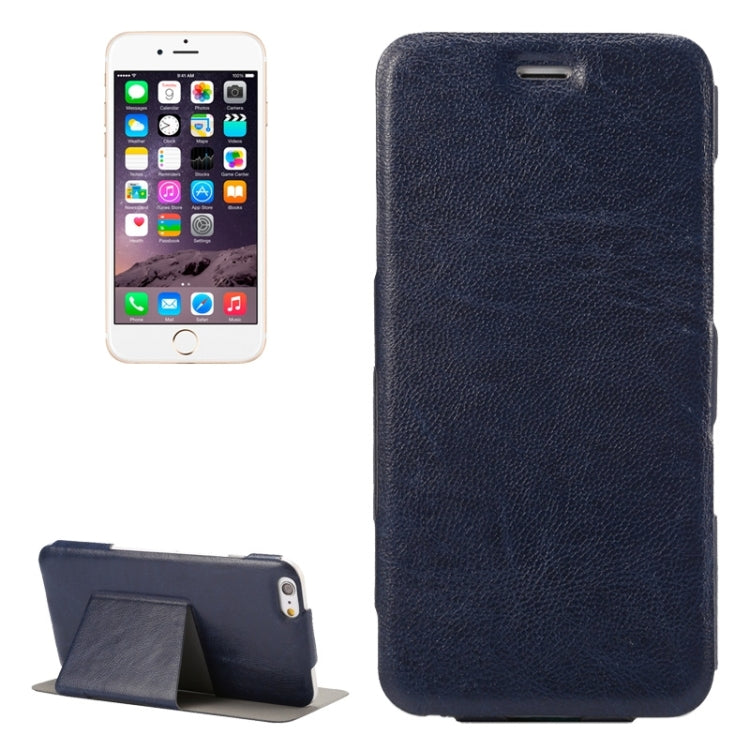 Horizontal Flip Ultra Thin Leather Case with Holder for iPhone 6 Plus & 6S Plus