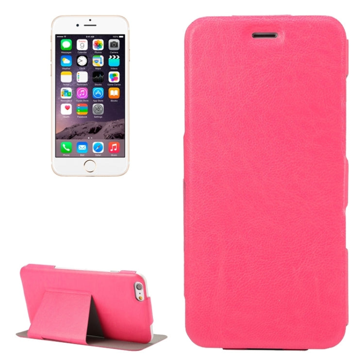 Horizontal Flip Ultra Thin Leather Case with Holder for iPhone 6 Plus & 6S Plus