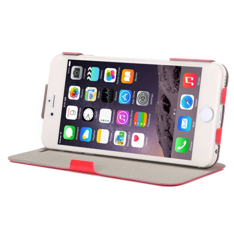 Horizontal Flip Ultra Thin Leather Case with Holder for iPhone 6 Plus & 6S Plus