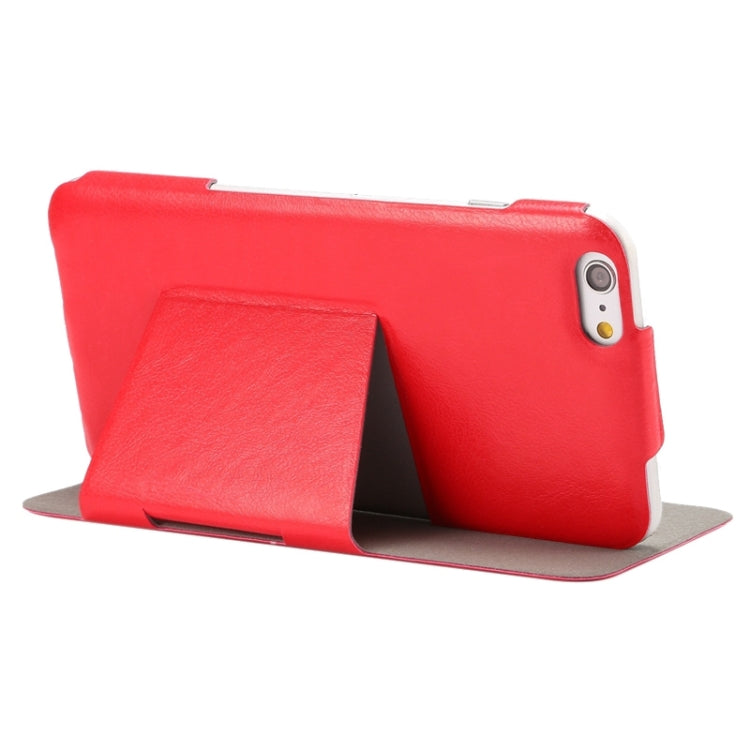 Horizontal Flip Ultra Thin Leather Case with Holder for iPhone 6 Plus & 6S Plus