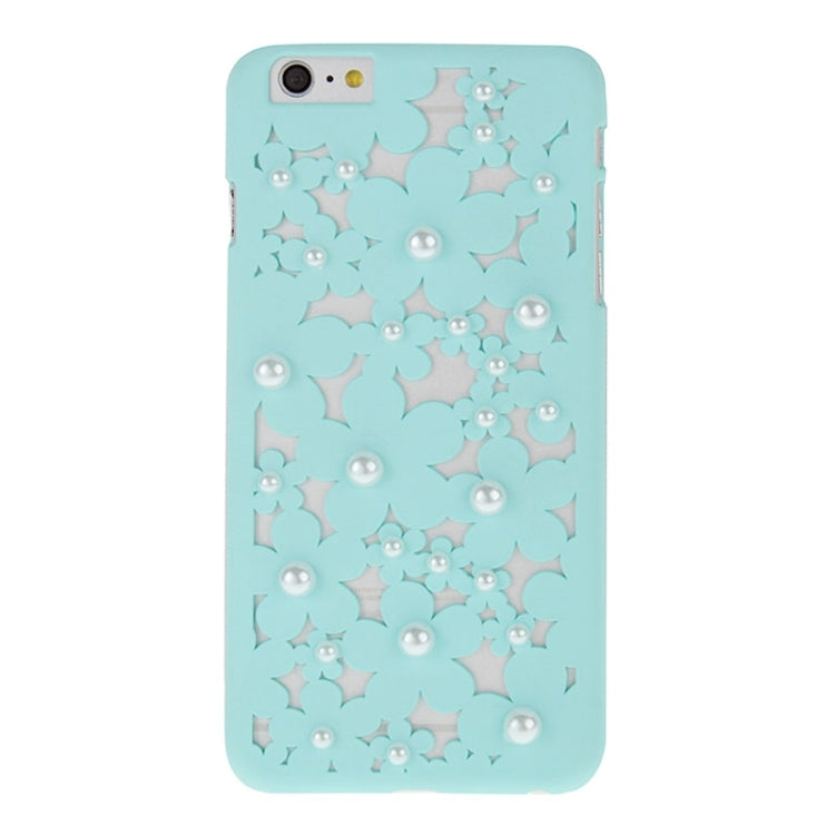 Hollow Style Daisy Pearl Encrusted Plastic Protective Case for iPhone 6 Plus