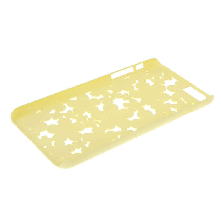 Hollow Style Daisy Pearl Encrusted Plastic Protective Case for iPhone 6 Plus