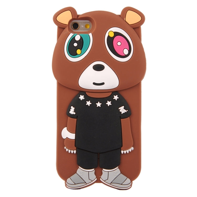 3D Bear Pattern Silicone Case for iPhone 6 Plus