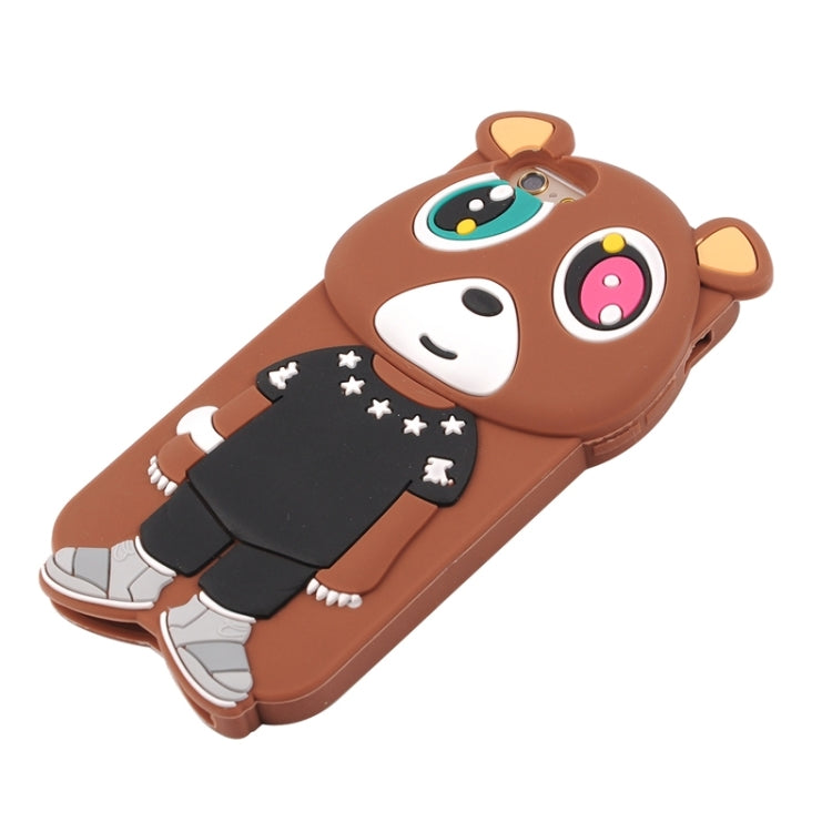 3D Bear Pattern Silicone Case for iPhone 6 Plus