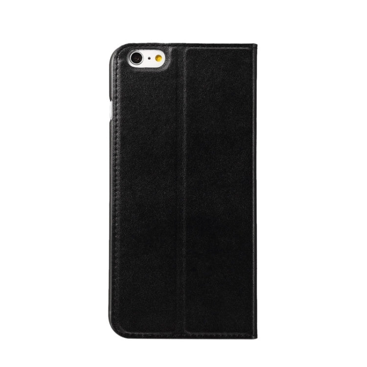 For iPhone 6s Plus Super Fiber Skin Horizontal Flip Leather Case with Holder & Caller ID Window