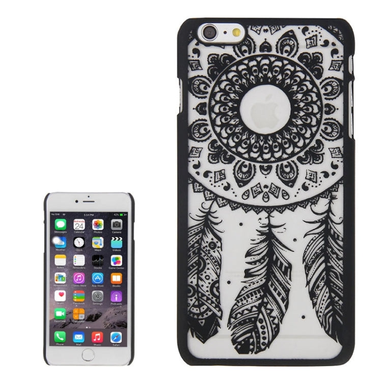 Glass Window Grilles Style Windbell Pattern Plastic Cover for iPhone 6 Plus