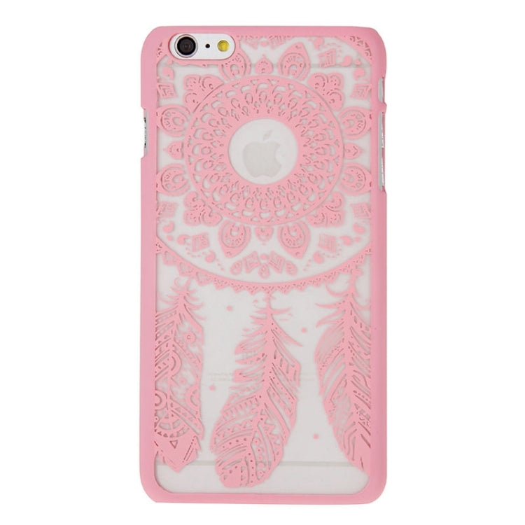 Glass Window Grilles Style Windbell Pattern Plastic Cover for iPhone 6 Plus