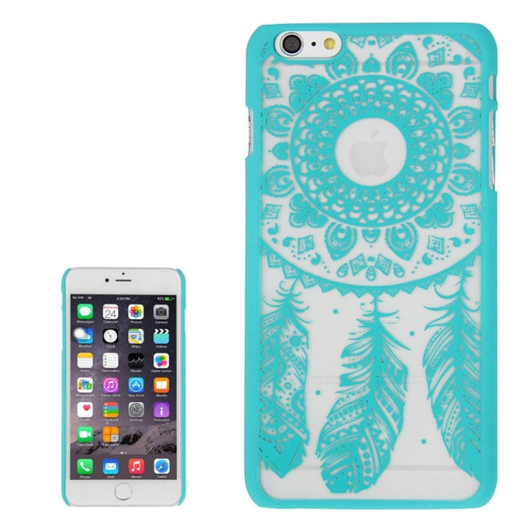 Glass Window Grilles Style Windbell Pattern Plastic Cover for iPhone 6 Plus