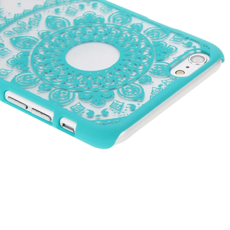 Glass Window Grilles Style Windbell Pattern Plastic Cover for iPhone 6 Plus