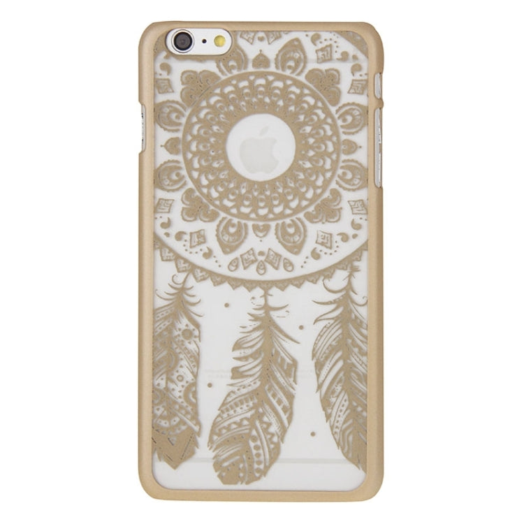 Glass Window Grilles Style Windbell Pattern Plastic Cover for iPhone 6 Plus