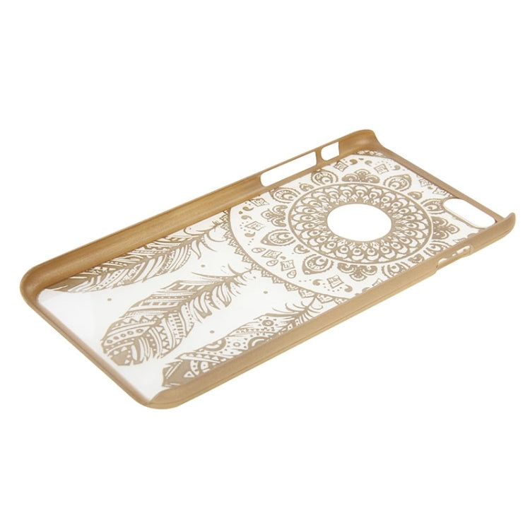 Glass Window Grilles Style Windbell Pattern Plastic Cover for iPhone 6 Plus