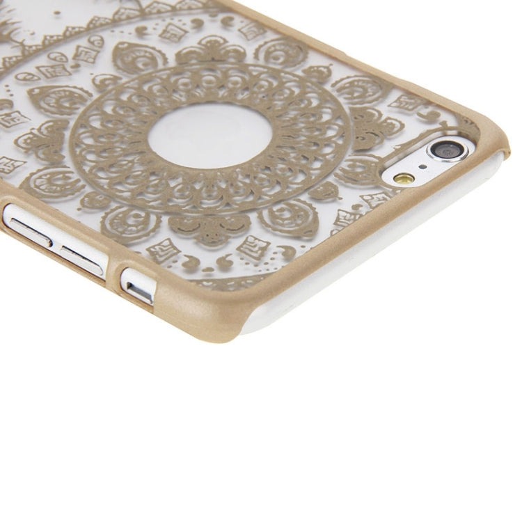 Glass Window Grilles Style Windbell Pattern Plastic Cover for iPhone 6 Plus