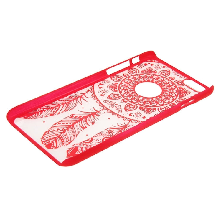 Glass Window Grilles Style Windbell Pattern Plastic Cover for iPhone 6 Plus