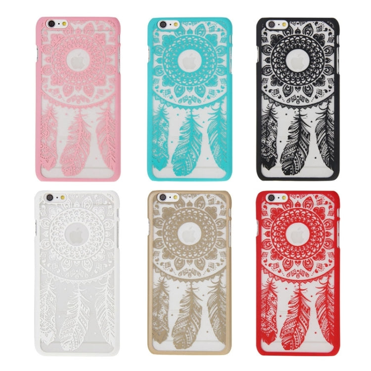 Glass Window Grilles Style Windbell Pattern Plastic Cover for iPhone 6 Plus