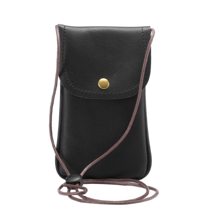 Universal Vertical PU Leather Case / Phone Leather Bag with String