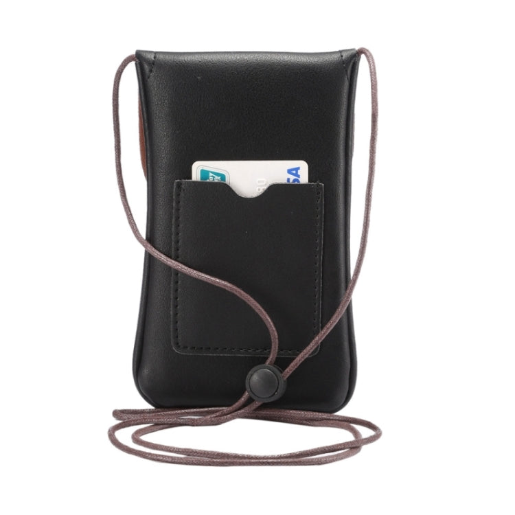 Universal Vertical PU Leather Case / Phone Leather Bag with String