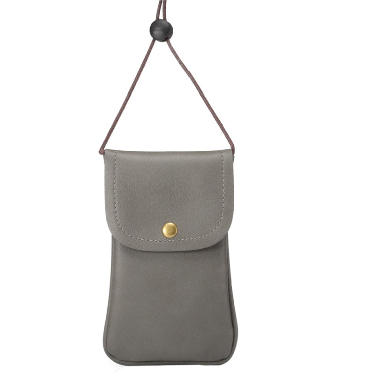 Universal Vertical PU Leather Case / Phone Leather Bag with String