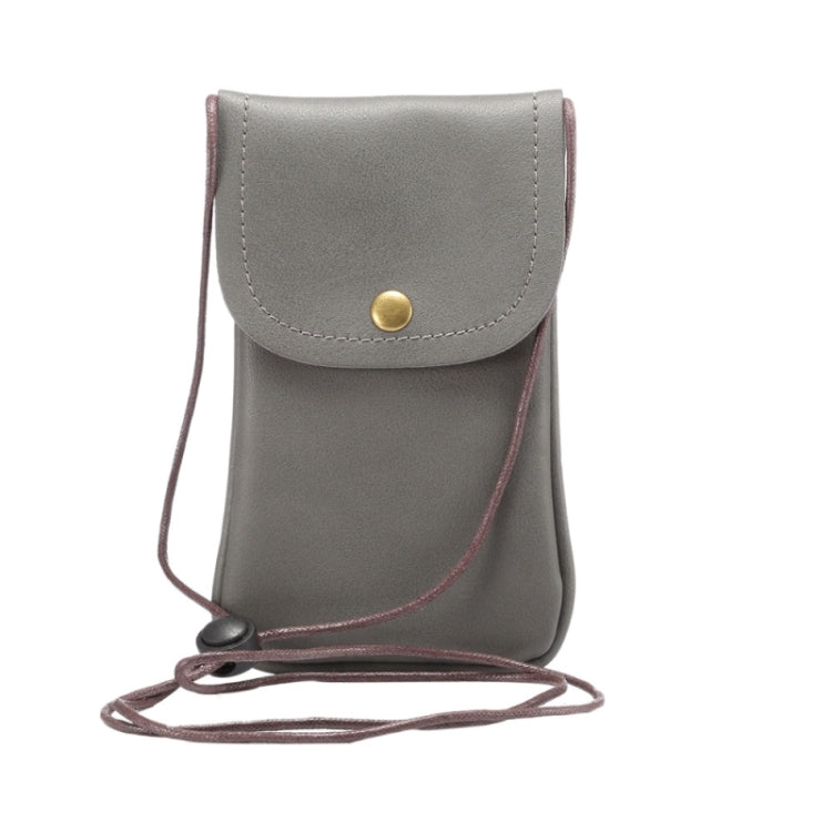 Universal Vertical PU Leather Case / Phone Leather Bag with String
