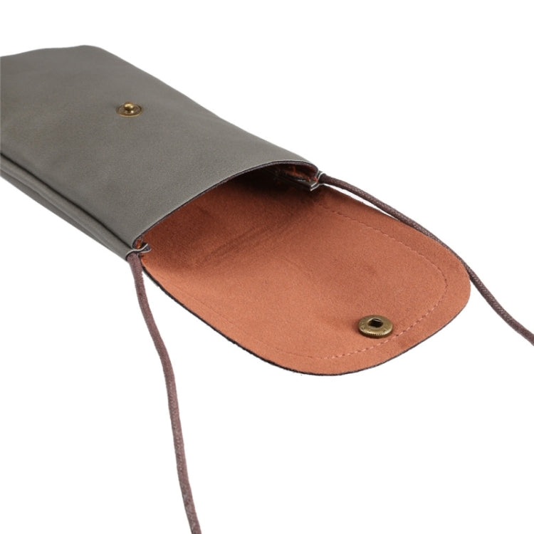 Universal Vertical PU Leather Case / Phone Leather Bag with String