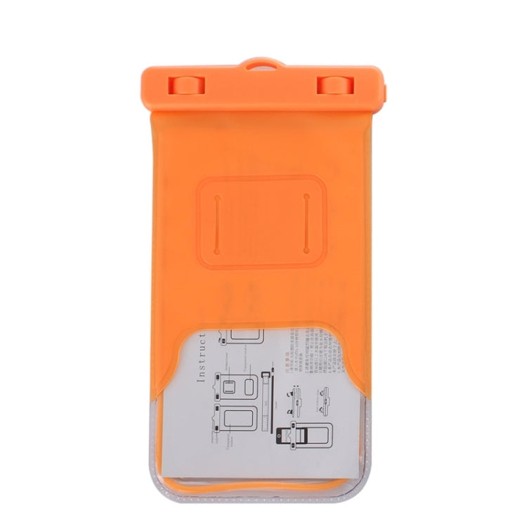 Fluorescent Transparent Open Side Universal Waterproof Bag with Lanyard & Armband for iPhone 6S Plus, Galaxy Note 5 & Note 4 / A8 / S6 edge+, Huawei P8 & P7 / Honor 6 Plus