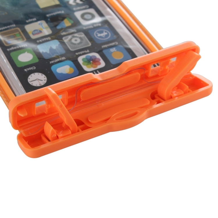 Fluorescent Transparent Open Side Universal Waterproof Bag with Lanyard & Armband for iPhone 6S Plus, Galaxy Note 5 & Note 4 / A8 / S6 edge+, Huawei P8 & P7 / Honor 6 Plus
